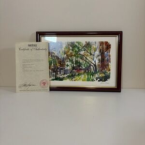  Misha Lenn "Commonwealth In Bloom" Matted and Framed Art Print Seriolithograph 